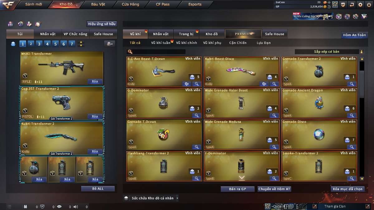 shop acc cf uy tin gia re